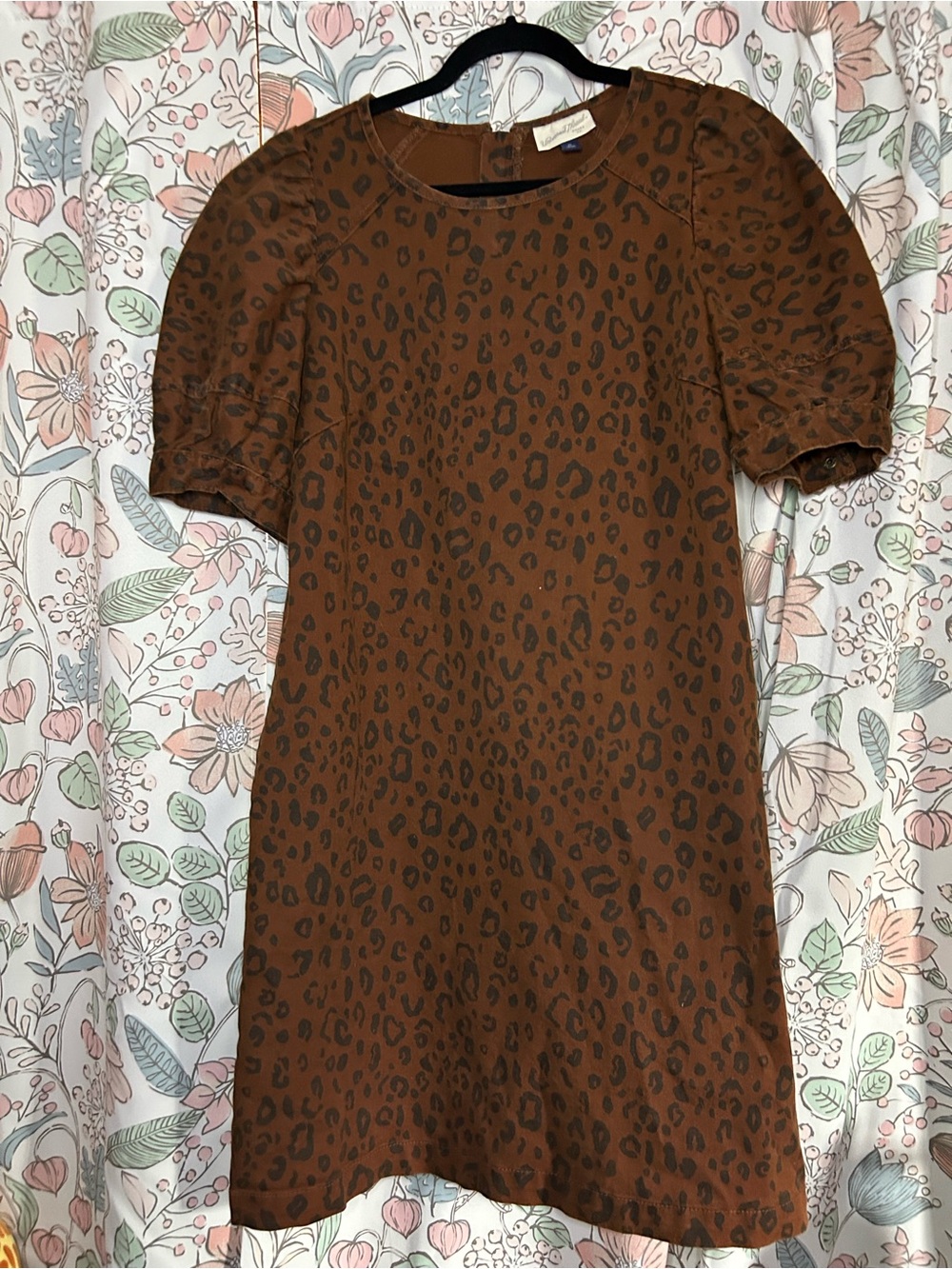 Universal Thread Brown Leopard Print Midi Dress